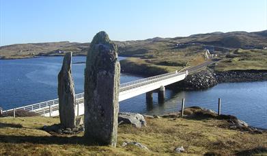 View from Bernera to Tir Mhor from standing stones