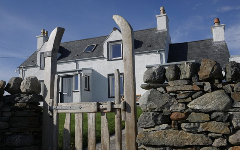 Exterior of Macleod Cottage, Ness, Isle of Lewis