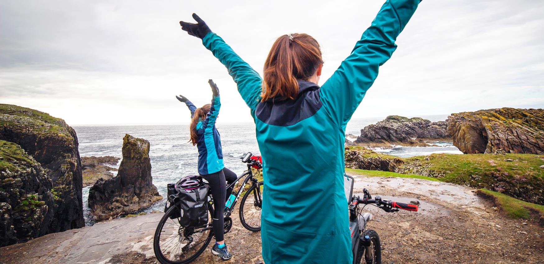Finish of Hebridean Way Cycling route at Butt of Lewis