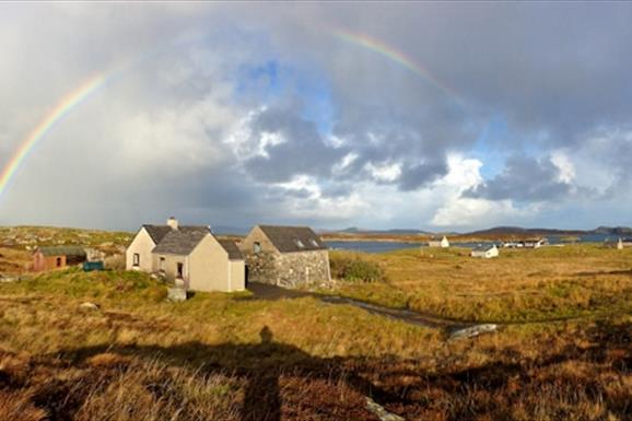 Tigh Zed village views and rainbow
