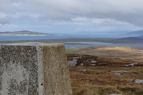 North Uist: Beinn Mhor - looking over to Berneray