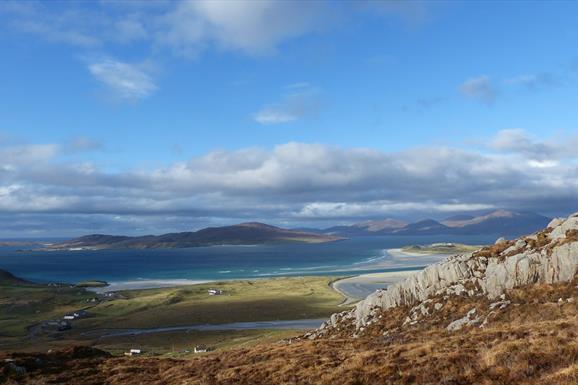 Harris: view of Seilebost from Hebridean Way