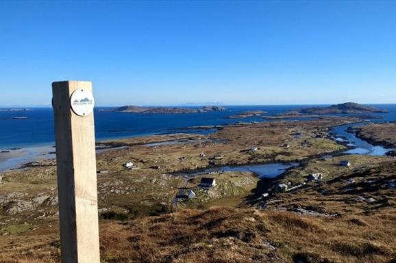 Barra: View from Beinn Bhaslain to Ardmhor