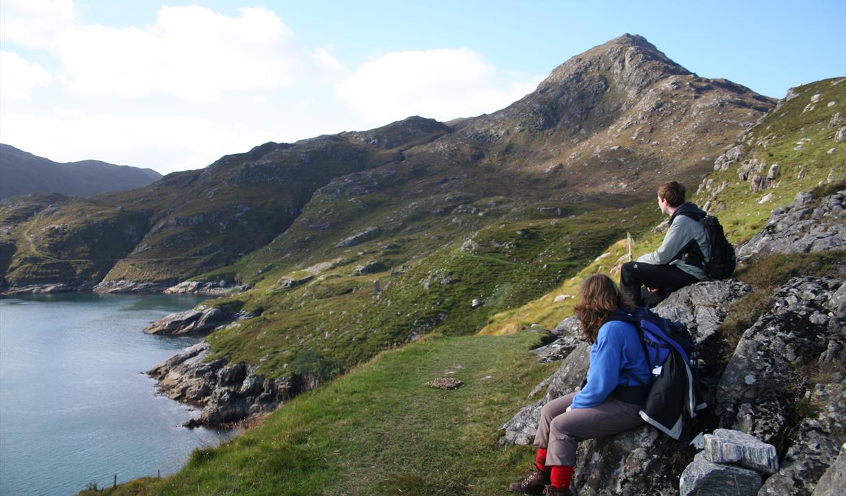 Looking back towards Loch Trolamaraig with Todun above.