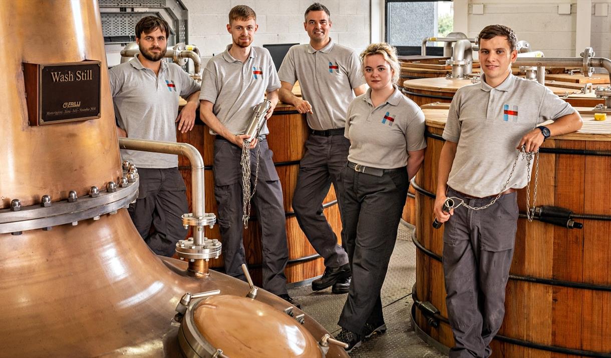 Isle of Harris Distillery workers