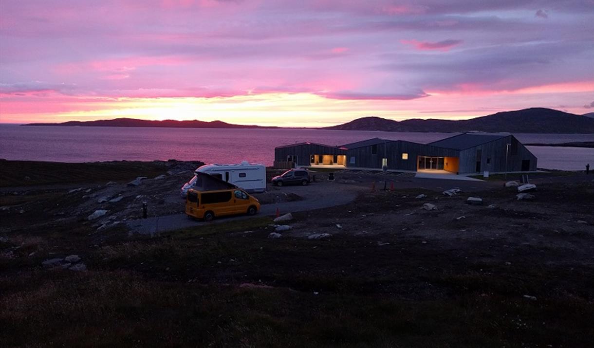 West Harris Trust Campervan Hook-ups at dusk