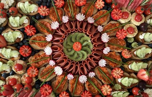 Onboard Hebrides cold meat platter