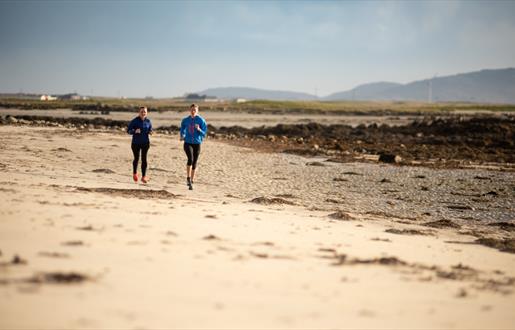 Liniclate Beach and machair, benbecula with runners