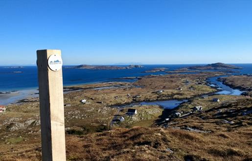 Barra: View from Beinn Bhaslain to Ardmhor