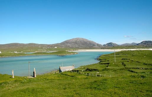 Suainaval sea loch and beach view