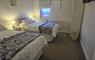 Twin bedroom with TV Heisgeir View Holiday Cottage, North Uist Outer Hebrides