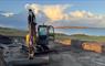Clachan Sands Campsite digger on site