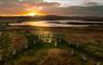 Calanais 1 sunset from above Credit Lewis Drones