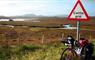 Lewis: cattle grid sign at Laxay