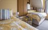 twin beds in the Hebridean bedroom at Galson Farm Guesthouse
