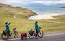 Harris: cyclists looking at view of Horgabost beach
