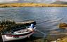 Grimsay: boat on the loch