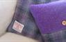 Cushions made of Harris Tweed.