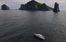 Stac an Armin, Boreray & Stac Lee, with Enchanted Isle in the foreground
