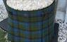 The Spirit of the Hebrides Upholstery blue & green tartan chair