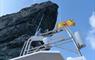Kilda Cruises flag on boat