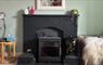 Sealladh na Mara/Seaview Cottage black fireplace