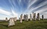 View of the Calanais Standing Stones