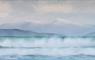Quiet landscapes waves & snowy mountains