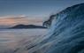 Quiet landscapes large wave