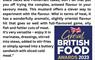 Statement by Great British Food Award Judging Panel