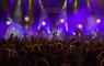 HebCelt Festival band on stage with blue lights