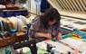 Coll Pottery Craft Centre Stella glass cutting