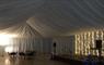 Sporsnis white curtained hall
