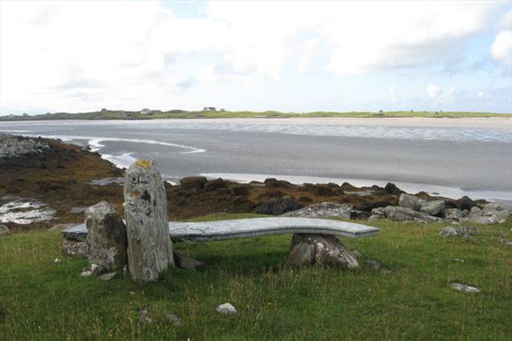 'Reflections' with Baleshare Island in the background by Carol Walker