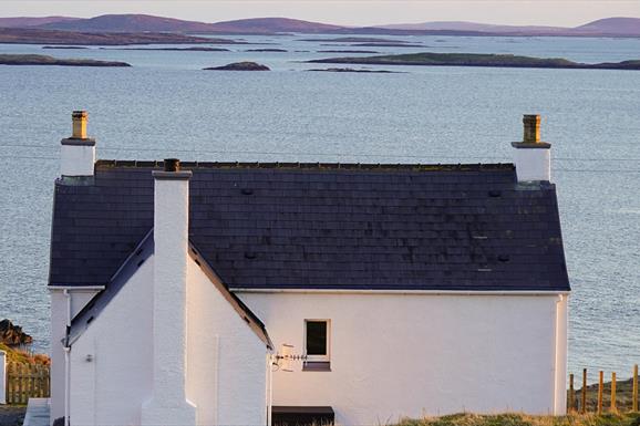 View from the rear of Croft Eight to the Sound of Harris