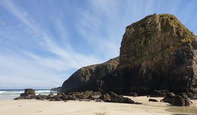 Caisteal a'Mhorair Sea Stack at Garry Beach, Isle of Lewis