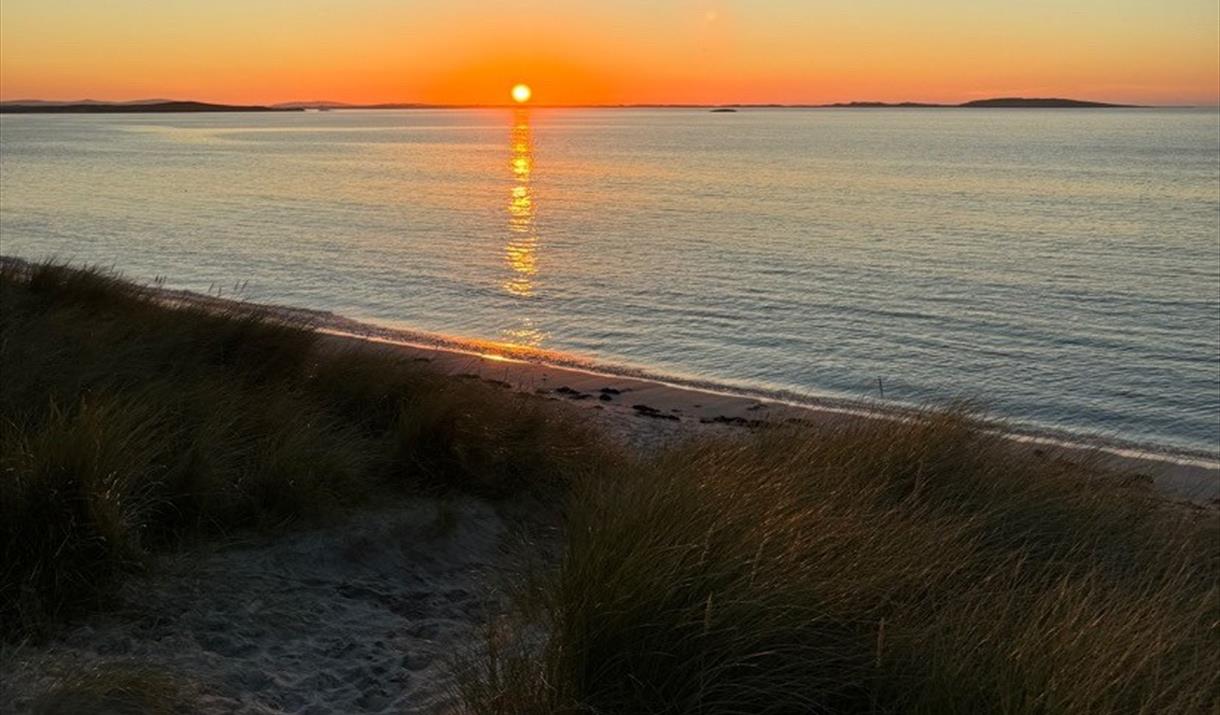 Clachan Sands Campsite sunset Clachan Sands Campsite sunset