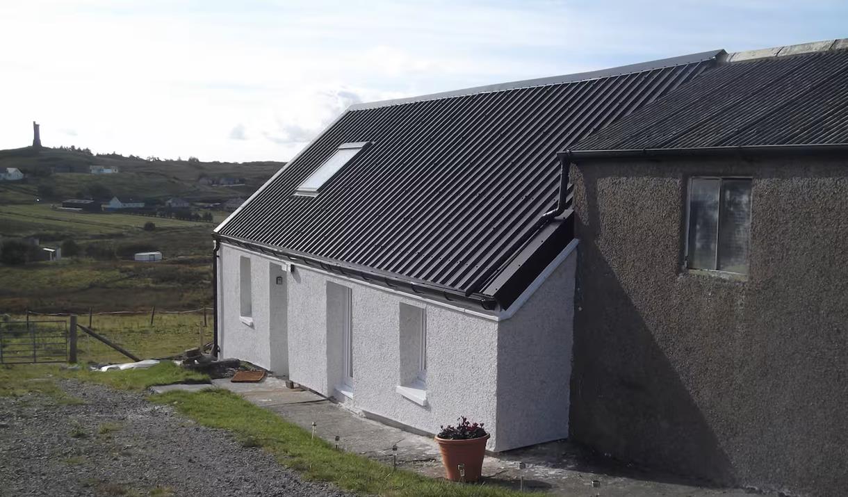 Clachanch - exterior of self catering cottage in the Isle of Lewis Clachanch - exterior of self catering cottage in the Isle of Lewis