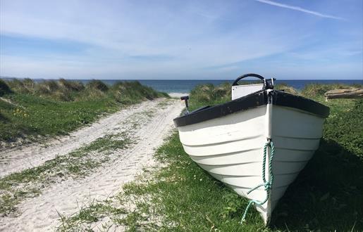 South Boisdale Beach and Boat