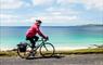 Harris: Cyclist passing beach