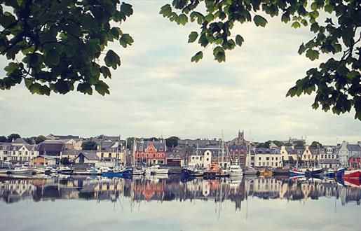 Stornoway Harbour from Lews Castle Grounds